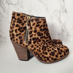 Boden | Leopard Print Calf Hair Booties - Size EU 36/ US 5.5